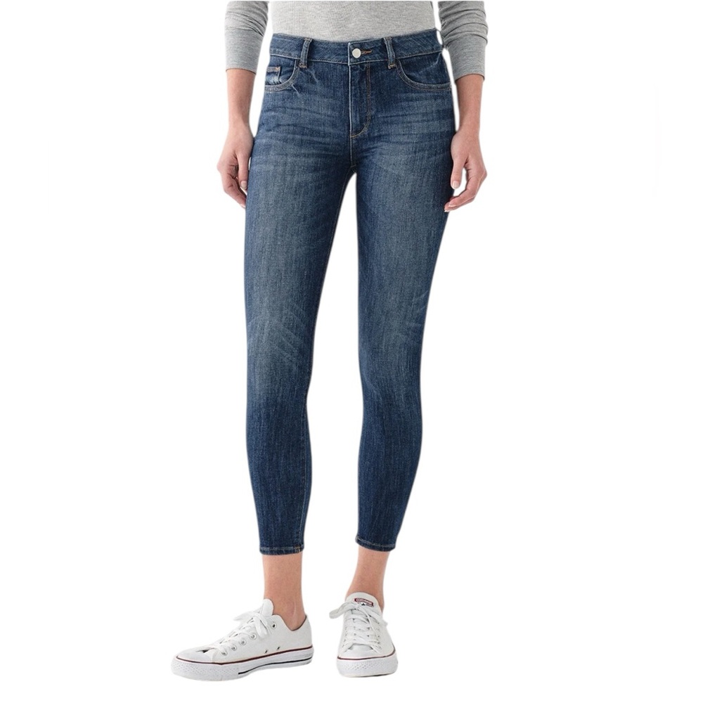 DL1961 FLORENCE CROPPED MID RISE SKINNY JEANS SZ 31 TRENTON